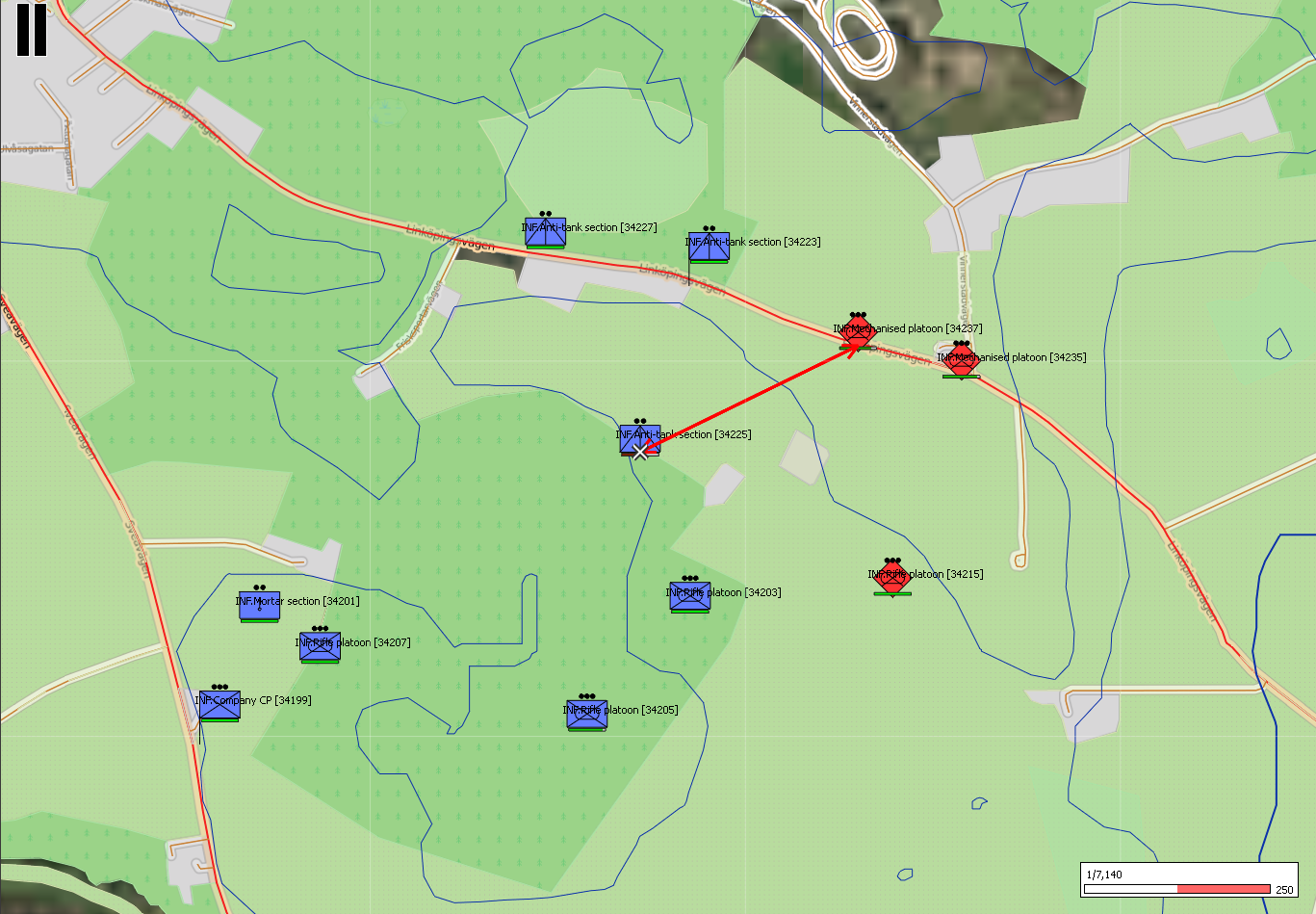 SWORD anti-tank scenario example
