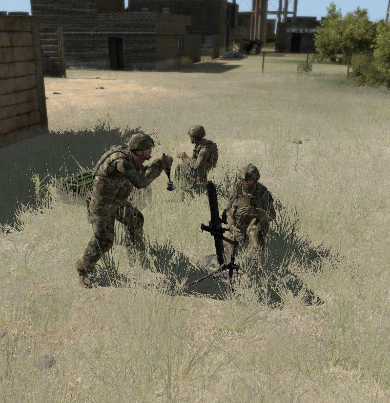 VBS mortar crew training example